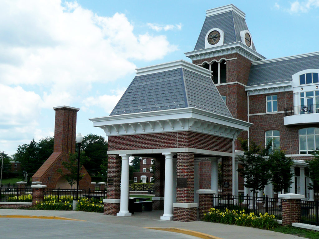 Alumni Hall Wvu, West Virginia Yeti 30oz White Powder Coated Rambler, Alumni Hall